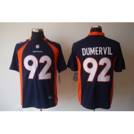 Nike Denver Broncos 92 Elvis Dumervil Blue Game NFL Jersey Nike Denver Broncos 92 Elvis Dumervil Blue Game NFL Jersey