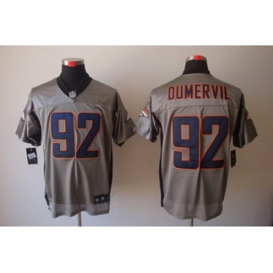 Nike Denver Broncos 92 Elvis Dumervil Grey Elite Shadow NFL Jersey Nike Denver Broncos 92 Elvis Dumervil Grey Elite Shadow NFL Jersey