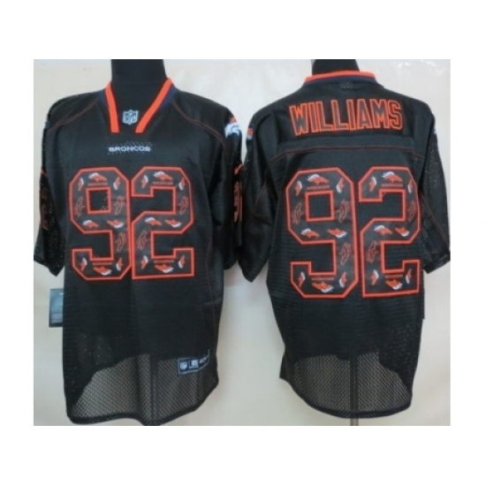 Nike Denver Broncos 92 Sylvester Williams Black Elite Light Out NFL Jersey Nike Denver Broncos 92 Sylvester Williams Black Elite Light Out NFL Jersey