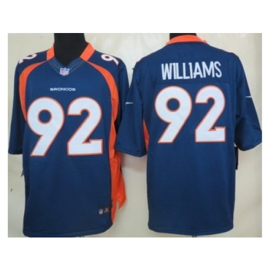 Nike Denver Broncos 92 Sylvester Williams Blue Limited NFL Jersey Nike Denver Broncos 92 Sylvester Williams Blue Limited NFL Jersey