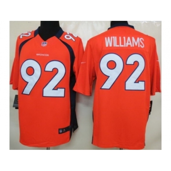 Nike Denver Broncos 92 Sylvester Williams Orange Limited NFL Jersey Nike Denver Broncos 92 Sylvester Williams Orange Limited NFL Jersey
