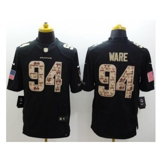 Nike Denver Broncos 94 DeMarcus Ware Black Limited Salute to Service NFL Jersey Nike Denver Broncos 94 DeMarcus Ware Black Limited Salute to Service NFL Jersey
