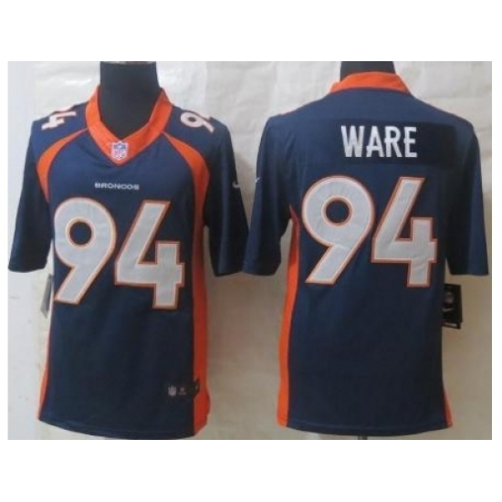 Nike Denver Broncos 94 DeMarcus Ware Blue Limited NFL Jersey Nike Denver Broncos 94 DeMarcus Ware Blue Limited NFL Jersey