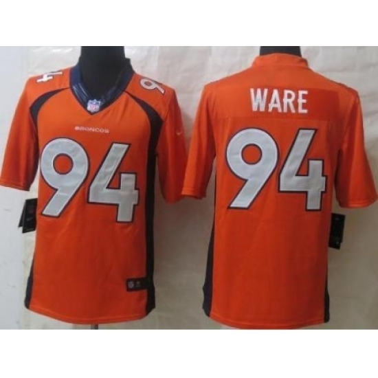 Nike Denver Broncos 94 DeMarcus Ware Orange Limited NFL Jersey Nike Denver Broncos 94 DeMarcus Ware Orange Limited NFL Jersey