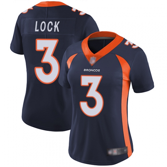 Broncos 3 Drew Lock Blue Alternate Women Stitched Football Vapor Untouchable Limited Jersey Broncos 3 Drew Lock Blue Alternate Women Stitched Football Vapor Untouchable Limited Jersey