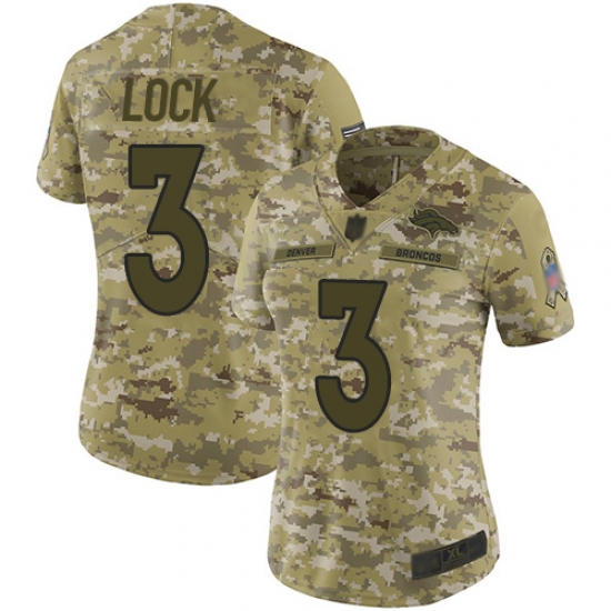 Broncos 3 Drew Lock Camo Women Stitched Football Limited 2018 Salute to Service Jersey Broncos 3 Drew Lock Camo Women Stitched Football Limited 2018 Salute to Service Jersey