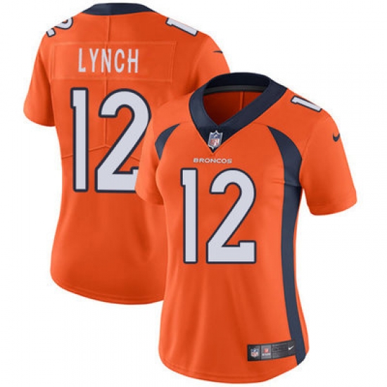 Nike Broncos #12 Paxton Lynch Orange Team Color Womens Stitched NFL Vapor Untouchable Limited Jersey Nike Broncos #12 Paxton Lynch Orange Team Color Womens Stitched NFL Vapor Untouchable Limited Jersey