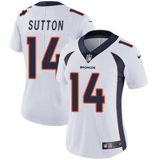 Nike Broncos #14 Courtland Sutton White Womens Stitched NFL Vapor Untouchable Limited Jersey Nike Broncos #14 Courtland Sutton White Womens Stitched NFL Vapor Untouchable Limited Jersey