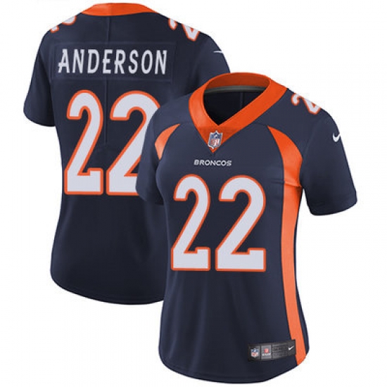 Nike Broncos #22 C J Anderson Blue Alternate Womens Stitched NFL Vapor Untouchable Limited Jersey Nike Broncos #22 C J Anderson Blue Alternate Womens Stitched NFL Vapor Untouchable Limited Jersey