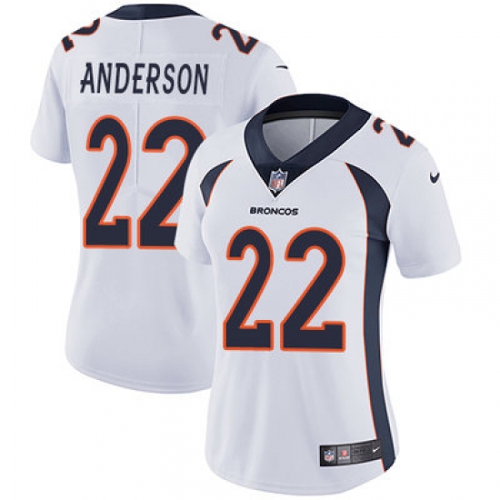 Nike Broncos #22 C J Anderson White Womens Stitched NFL Vapor Untouchable Limited Jersey Nike Broncos #22 C J Anderson White Womens Stitched NFL Vapor Untouchable Limited Jersey