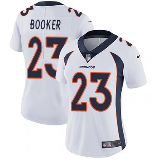 Nike Broncos #23 Devontae Booker White Womens Stitched NFL Vapor Untouchable Limited Jersey Nike Broncos #23 Devontae Booker White Womens Stitched NFL Vapor Untouchable Limited Jersey