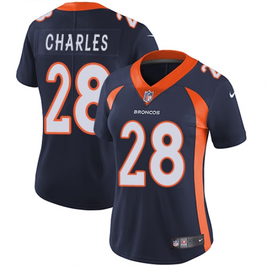 Nike Broncos #28 Jamaal Charles Blue Alternate Womens Stitched NFL Vapor Untouchable Limited Jersey Nike Broncos #28 Jamaal Charles Blue Alternate Womens Stitched NFL Vapor Untouchable Limited Jersey