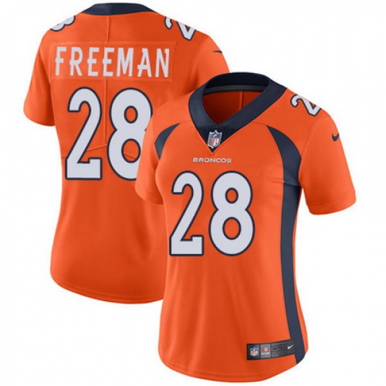 Nike Broncos #28 Royce Freeman Orange Team Color Womens Stitched NFL Vapor Untouchable Limited Jersey Nike Broncos #28 Royce Freeman Orange Team Color Womens Stitched NFL Vapor Untouchable Limited Jersey