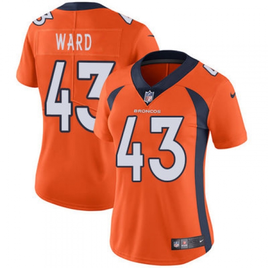 Nike Broncos #43 T J Ward Orange Team Color Womens Stitched NFL Vapor Untouchable Limited Jersey Nike Broncos #43 T J Ward Orange Team Color Womens Stitched NFL Vapor Untouchable Limited Jersey
