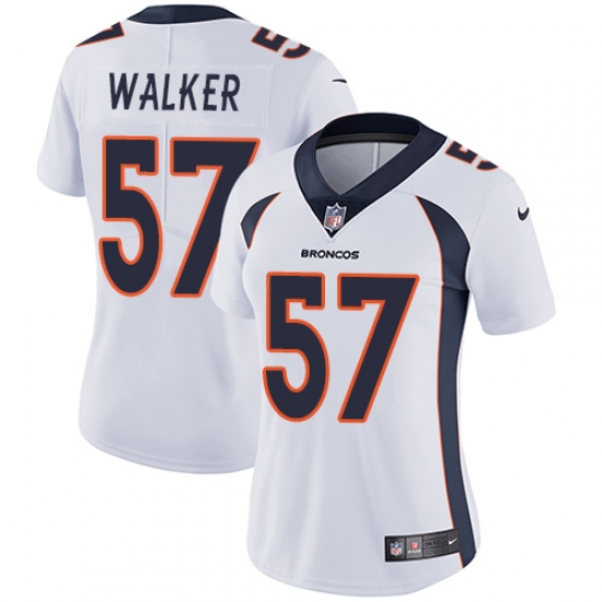 Nike Broncos #57 Demarcus Walker White Womens Stitched NFL Vapor Untouchable Limited Jersey Nike Broncos #57 Demarcus Walker White Womens Stitched NFL Vapor Untouchable Limited Jersey