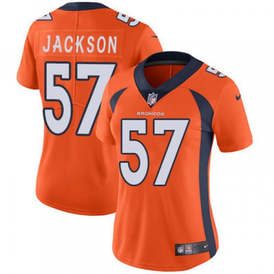 Nike Broncos #57 Tom Jackson Orange Team Color Womens Stitched NFL Vapor Untouchable Limited Jersey Nike Broncos #57 Tom Jackson Orange Team Color Womens Stitched NFL Vapor Untouchable Limited Jersey