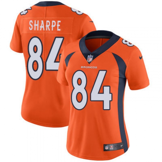 Nike Broncos #84 Shannon Sharpe Orange Team Color Womens Stitched NFL Vapor Untouchable Limited Jersey Nike Broncos #84 Shannon Sharpe Orange Team Color Womens Stitched NFL Vapor Untouchable Limited Jersey