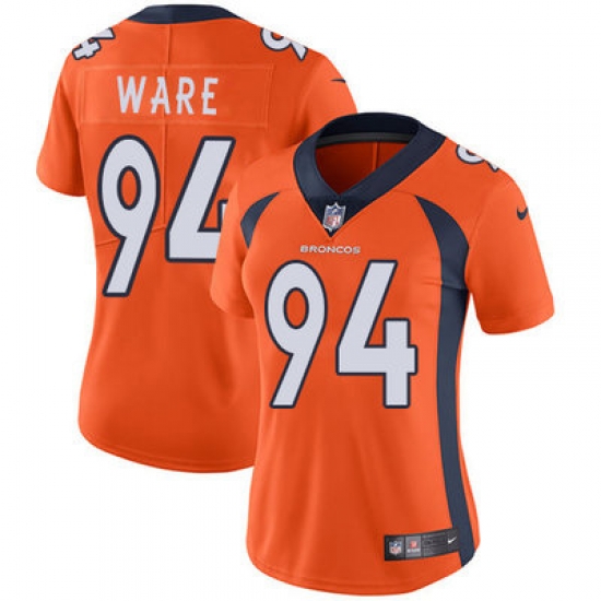 Nike Broncos #94 DeMarcus Ware Orange Team Color Womens Stitched NFL Vapor Untouchable Limited Jersey Nike Broncos #94 DeMarcus Ware Orange Team Color Womens Stitched NFL Vapor Untouchable Limited Jersey