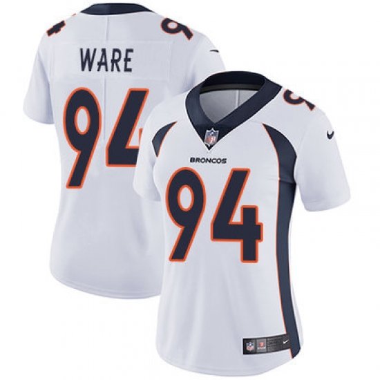 Nike Broncos #94 DeMarcus Ware White Womens Stitched NFL Vapor Untouchable Limited Jersey Nike Broncos #94 DeMarcus Ware White Womens Stitched NFL Vapor Untouchable Limited Jersey