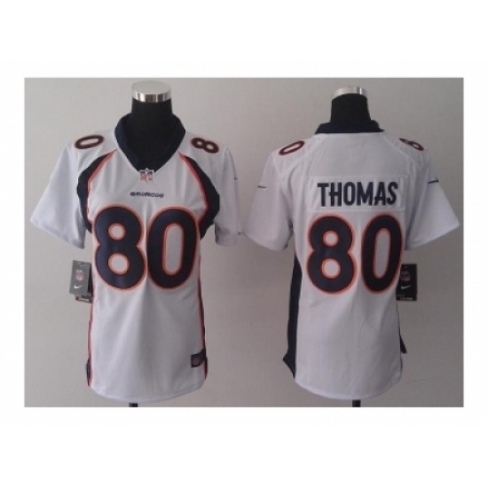 Nike Women Jerseys Denver Broncos #80 Thomas white Nike Women Jerseys Denver Broncos #80 Thomas white