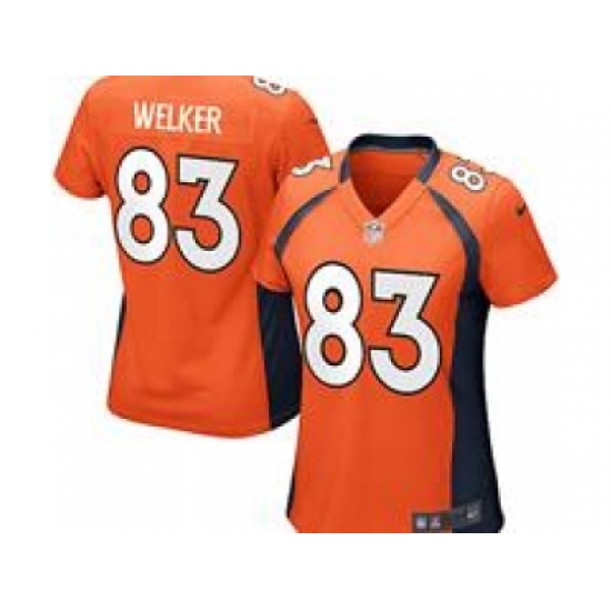 Nike Women NFL Denver Broncos #83 Wes Welker Orange Jerseys Nike Women NFL Denver Broncos #83 Wes Welker Orange Jerseys