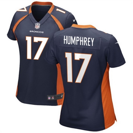 Women Denver Broncos 17 Lil 27Jordan Humphrey Navy Stitched Jersey Run Small Women Denver Broncos 17 Lil 27Jordan Humphrey Navy Stitched Jersey Run Small