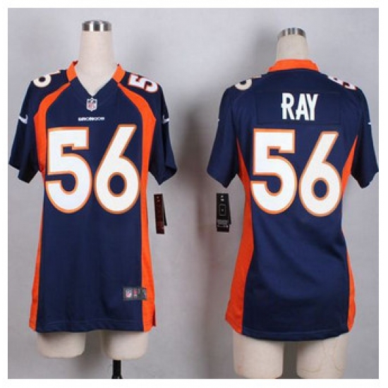 Women Nike Broncos #56 Shane Ray Blue Alternate Stitched NFL New Elite Jersey Women Nike Broncos #56 Shane Ray Blue Alternate Stitched NFL New Elite Jersey