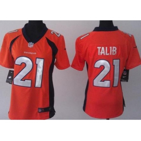 Women Nike Denver Broncos 21 Aqib Talib Orange NFL Jerseys Women Nike Denver Broncos 21 Aqib Talib Orange NFL Jerseys