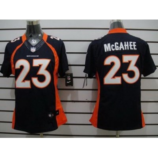 Women Nike Denver Broncos 23 Willis McGahee Blue Game LIMITED Jerseys Women Nike Denver Broncos 23 Willis McGahee Blue Game LIMITED Jerseys