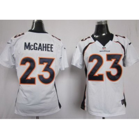 Women Nike Denver Broncos 23 Willis McGahee White Jerseys Women Nike Denver Broncos 23 Willis McGahee White Jerseys