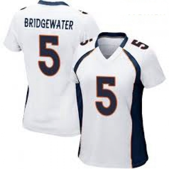 Women Nike Denver Broncos 5 Teddy Bridgewater White Vapor Untouchable Limited Jersey Women Nike Denver Broncos 5 Teddy Bridgewater White Vapor Untouchable Limited Jersey