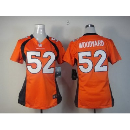 Women Nike Denver Broncos #52 Wesley Woodyard Orange Jerseys Women Nike Denver Broncos #52 Wesley Woodyard Orange Jerseys