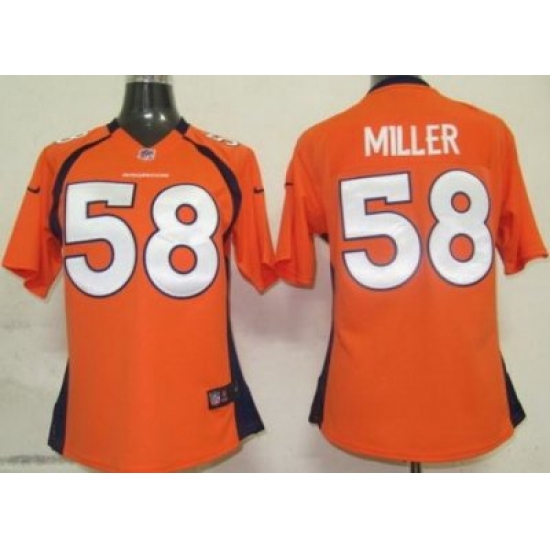Women Nike Denver Broncos 58 Miller Orange Nike NFL Jerseys Women Nike Denver Broncos 58 Miller Orange Nike NFL Jerseys