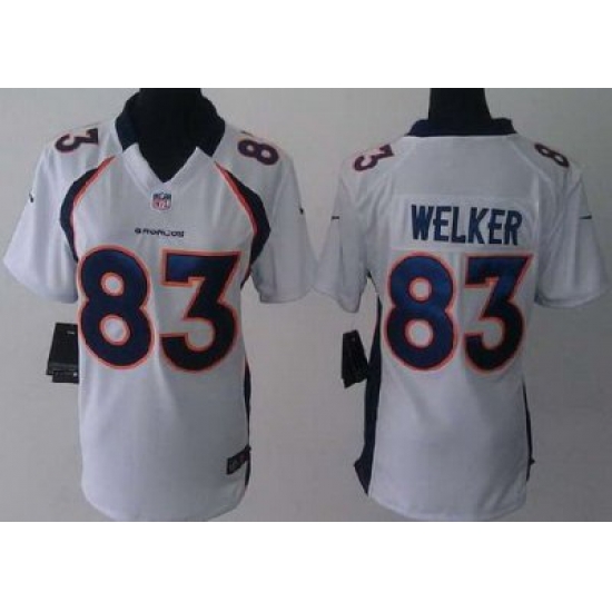 Women Nike Denver Broncos 83 Wes Welker White NFL Jerseys Women Nike Denver Broncos 83 Wes Welker White NFL Jerseys