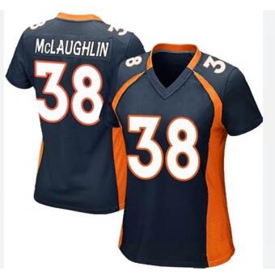 Women Nike Denver Broncos Jaleel McLaughlin #38 Blue Vapor Limited Stitched Jersey Women Nike Denver Broncos Jaleel McLaughlin #38 Blue Vapor Limited Stitched Jersey