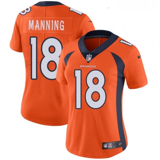 Womens Nike Denver Broncos 18 Peyton Manning Orange Team Color Vapor Untouchable Limited Player NFL Jersey Womens Nike Denver Broncos 18 Peyton Manning Orange Team Color Vapor Untouchable Limited Player NFL Jersey