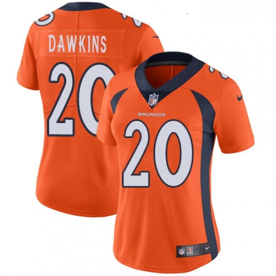 Womens Nike Denver Broncos 20 Brian Dawkins Orange Team Color Vapor Untouchable Limited Player NFL Jersey Womens Nike Denver Broncos 20 Brian Dawkins Orange Team Color Vapor Untouchable Limited Player NFL Jersey