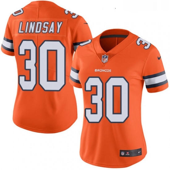 Womens Nike Denver Broncos 30 Phillip Lindsay Limited Orange Rush Vapor Untouchable NFL Jersey Womens Nike Denver Broncos 30 Phillip Lindsay Limited Orange Rush Vapor Untouchable NFL Jersey