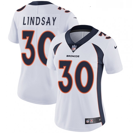 Womens Nike Denver Broncos 30 Phillip Lindsay White Vapor Untouchable Limited Player NFL Jersey Womens Nike Denver Broncos 30 Phillip Lindsay White Vapor Untouchable Limited Player NFL Jersey