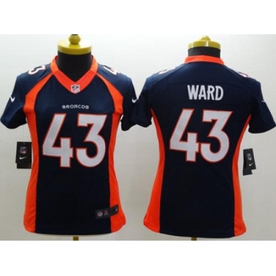 Women's Nike Denver Broncos #43 T.J. Ward Blue Alternate Stitched NFL New Limited Jersey Women's Nike Denver Broncos #43 T.J. Ward Blue Alternate Stitched NFL New Limited Jersey