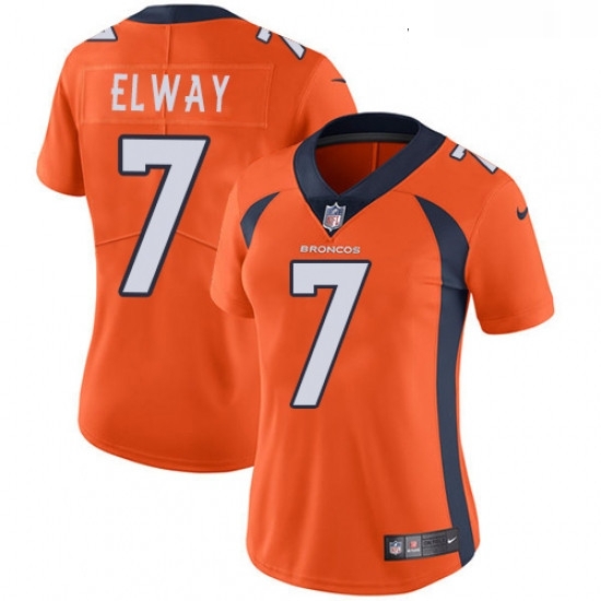 Womens Nike Denver Broncos 7 John Elway Elite Orange Team Color NFL Jersey Womens Nike Denver Broncos 7 John Elway Elite Orange Team Color NFL Jersey