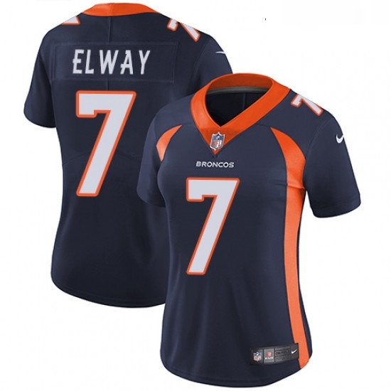 Womens Nike Denver Broncos 7 John Elway Navy Blue Alternate Vapor Untouchable Limited Player NFL Jersey Womens Nike Denver Broncos 7 John Elway Navy Blue Alternate Vapor Untouchable Limited Player NFL Jersey