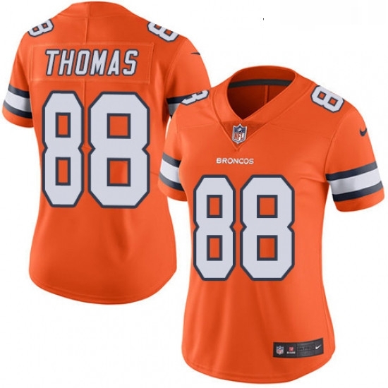Womens Nike Denver Broncos 88 Demaryius Thomas Elite Orange Rush Vapor Untouchable NFL Jersey Womens Nike Denver Broncos 88 Demaryius Thomas Elite Orange Rush Vapor Untouchable NFL Jersey
