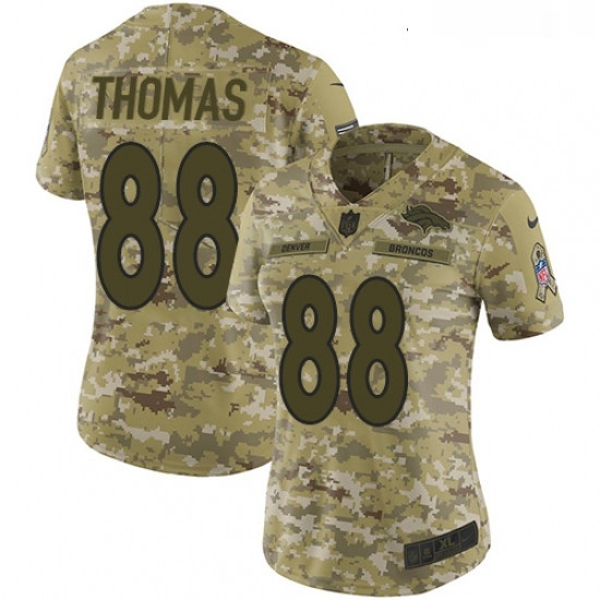 Womens Nike Denver Broncos 88 Demaryius Thomas Limited Camo 2018 Salute to Service NFL Jersey Womens Nike Denver Broncos 88 Demaryius Thomas Limited Camo 2018 Salute to Service NFL Jersey