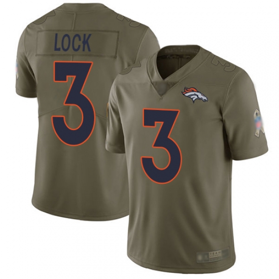 Broncos 3 Drew Lock Olive Youth Stitched Football Limited 2017 Salute to Service Jersey Broncos 3 Drew Lock Olive Youth Stitched Football Limited 2017 Salute to Service Jersey