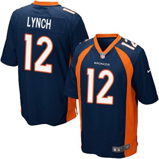 Nike Broncos #12 Paxton Lynch Blue Alternate Youth Stitched NFL New Elite Jersey Nike Broncos #12 Paxton Lynch Blue Alternate Youth Stitched NFL New Elite Jersey
