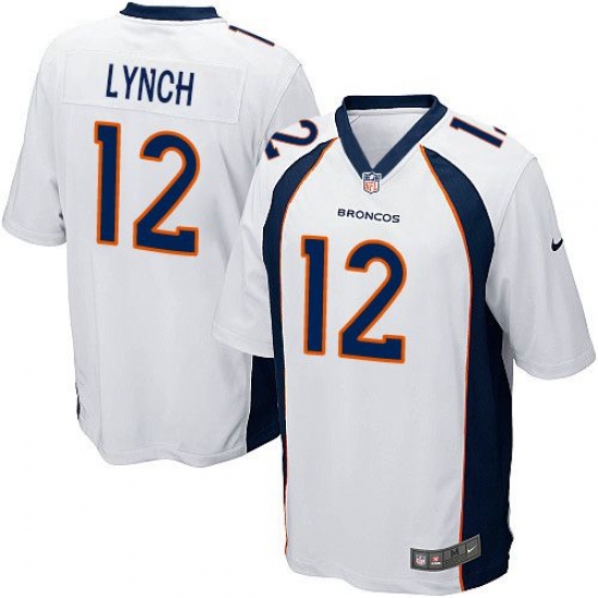 Nike Broncos #12 Paxton Lynch White Youth Stitched NFL New Elite Jersey Nike Broncos #12 Paxton Lynch White Youth Stitched NFL New Elite Jersey