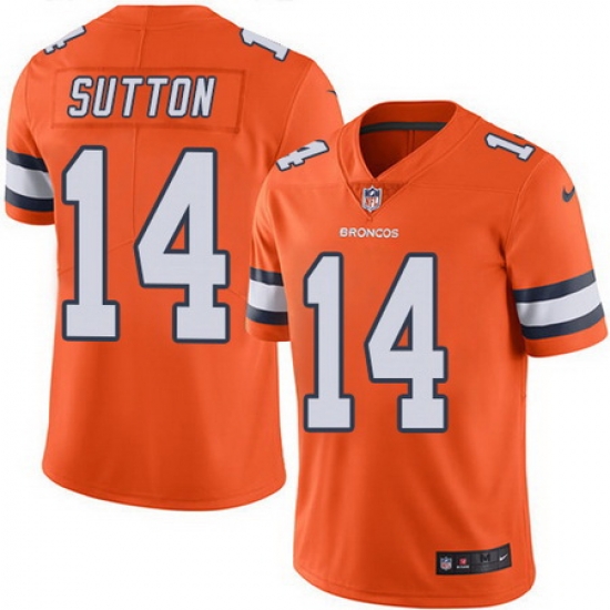 Nike Broncos #14 Courtland Sutton Orange Youth Stitched NFL Limited Rush Jersey Nike Broncos #14 Courtland Sutton Orange Youth Stitched NFL Limited Rush Jersey