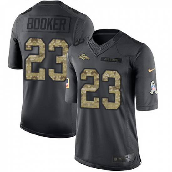 Nike Broncos #23 Devontae Booker Black Youth Stitched NFL Limited 2016 Salute to Service Jersey Nike Broncos #23 Devontae Booker Black Youth Stitched NFL Limited 2016 Salute to Service Jersey