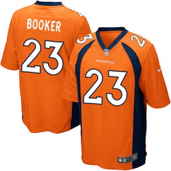 Nike Broncos #23 Devontae Booker Orange Team Color Youth Stitched NFL New Elite Jersey Nike Broncos #23 Devontae Booker Orange Team Color Youth Stitched NFL New Elite Jersey